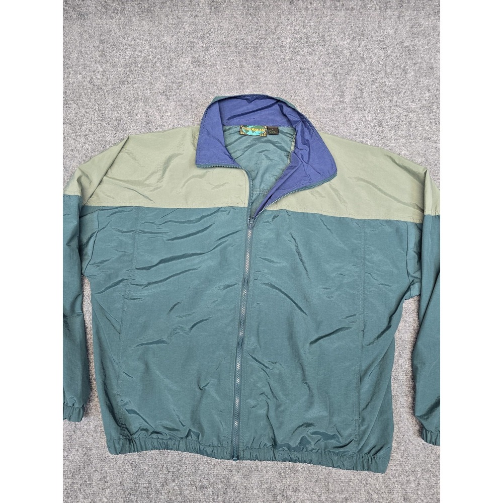 Vintage TerraWear Jacket Mens Large Full Zip Windbreaker Nylon Outdoor 90s